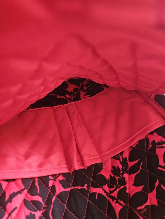 Vera Bradley Quilted Floral Backpack - Red and Black - Picture 11 of 12